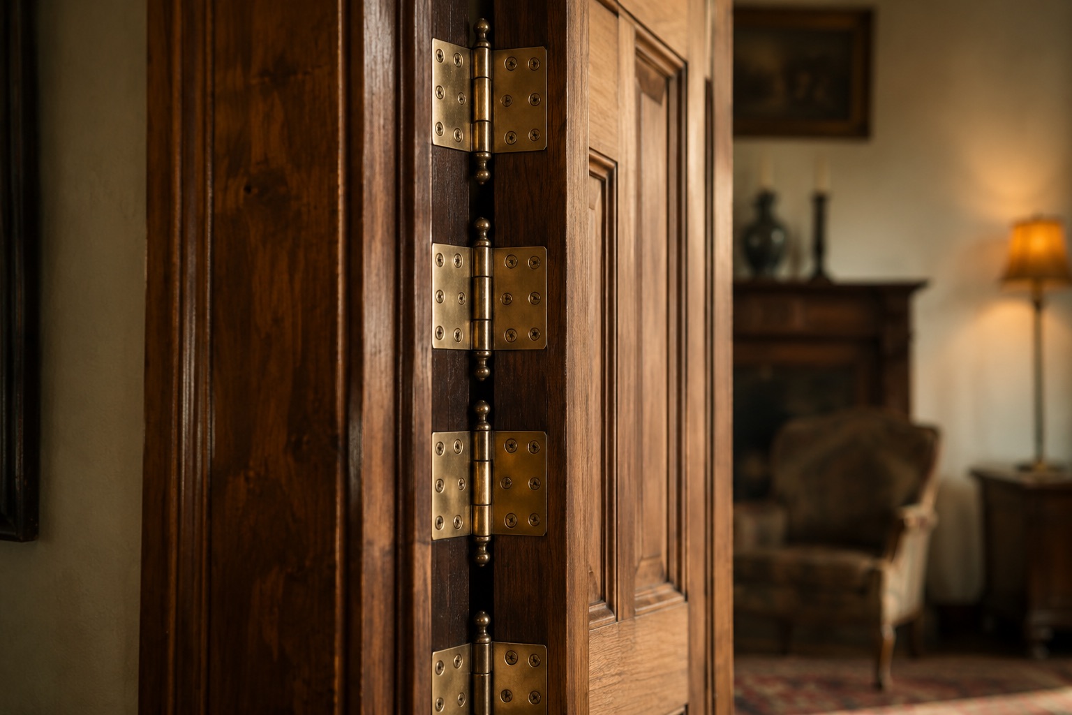Heavy-Duty Door Hinges (4) in use