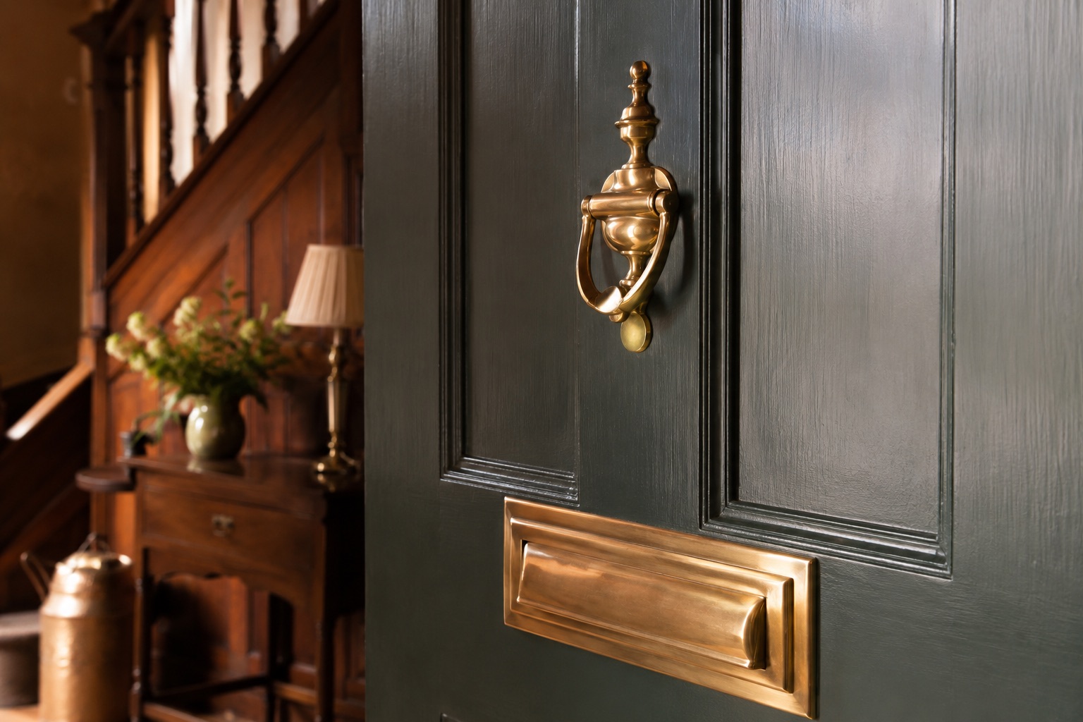 Letter Plate & Knocker Set in use